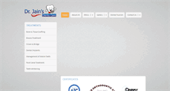 Desktop Screenshot of drjainsdentocare.com